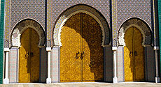 Fès Le Porte d'Oro del Palazzo Reale